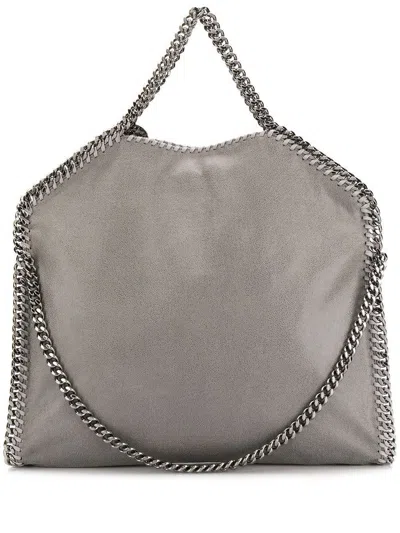 Stella Mccartney Falabella Fold-over Tote Bag In Gray