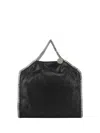 Stella Mccartney Falabella Fold Over Tote Handbag In Black