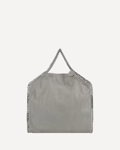 Stella Mccartney Falabella Fold Over Tote Handbag In Gray