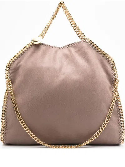 Stella Mccartney Falabella Folding Tote Bags In Brown