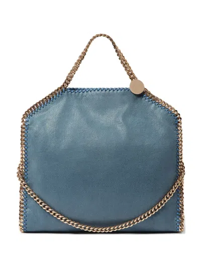 Stella Mccartney Falabella Fold-over Tote Bag In Blue