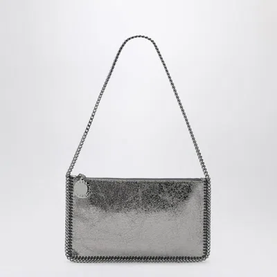 Stella Mccartney Falabella Grey Metallic Clutch Shoulder Bag