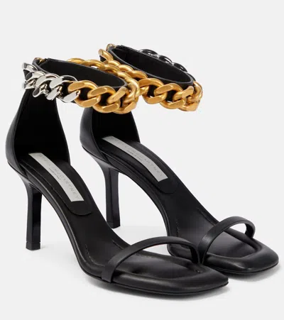 Stella Mccartney Falabella High Sandals In Black