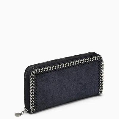 Stella Mccartney Stella Mc Cartney Falabella Ink Zip Around Wallet In Blue