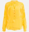 Stella Mccartney Falabella Jacquard Shirt In Sunflower