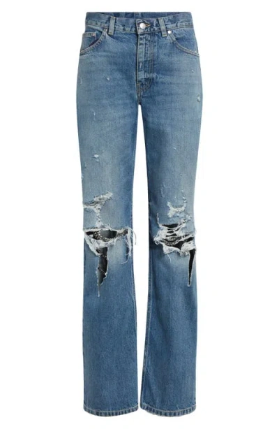 Stella Mccartney Falabella Knees Bootcut Jeans In Blue