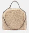 Stella Mccartney Falabella Large Faux Shearling Tote Bag In Oat