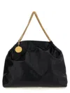 Stella Mccartney Large Quilted Chain Strap Shopping Bag In Black