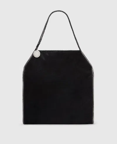Stella Mccartney Falabella Large Shoulder Tote Bag In Black