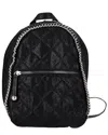 Pre-owned Stella Mccartney Falabella Leather Backpack In Black