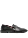 Stella Mccartney Eco-leather Falabella Loafers With Studs In Black