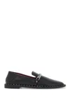 Stella Mccartney Eco-leather Falabella Loafers With Studs In Black
