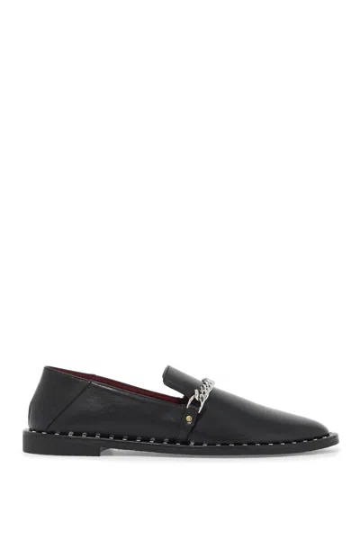 Stella Mccartney Falabella Embellished Loafers In Black