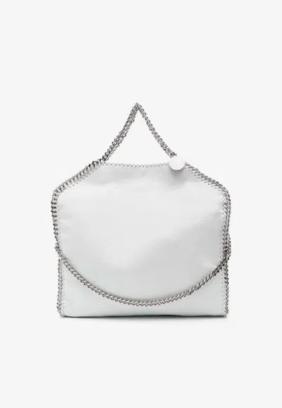 Stella Mccartney Falabella Logo Charm Foldover Tote Bag In White