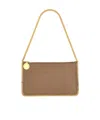 Stella Mccartney Falabella Logo Charmed Shoulder Bag In Brown
