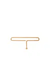 Stella Mccartney Falabella Logo Engraved Chain Belt In Gold