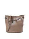 Stella Mccartney Falabella Chain-linked Bucket Bag In Sand