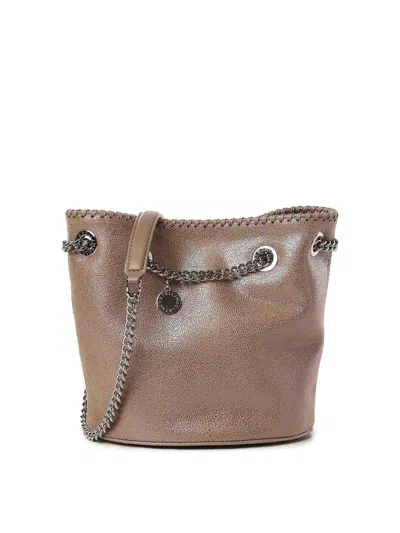 STELLA MCCARTNEY FALABELLA LOGO PENDANT BUCKET BAG