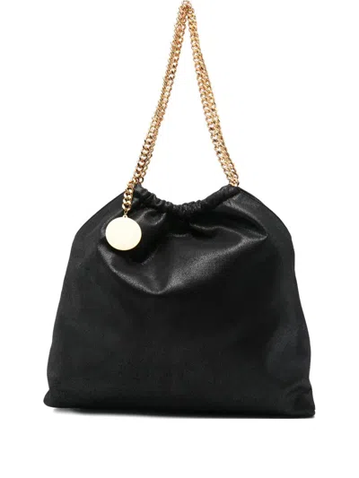 Stella Mccartney Falabella Medium Drawstring Bags In Black