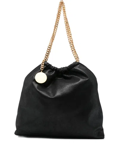 Stella Mccartney Falabella Medium Drawstring In Black