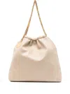 Stella Mccartney Falabella Medium Drawstring In Sand