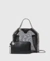 Stella Mccartney Falabella Mesh Tiny Tote In Black
