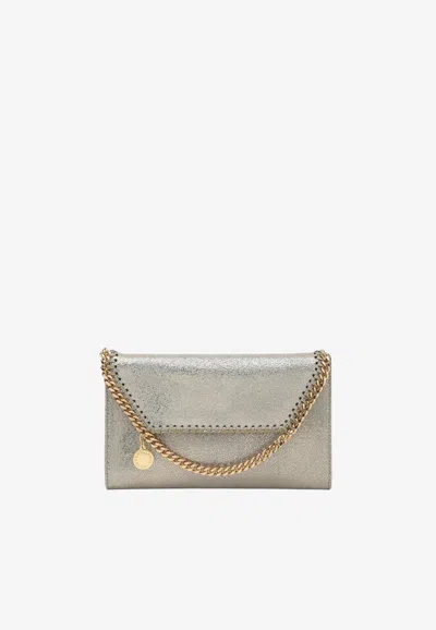 Stella Mccartney Falabella Metallic Chain Clutch