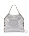 Stella Mccartney Falabella Metallic Mini Tote In Silver