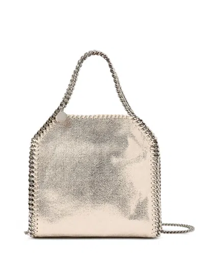 Stella Mccartney Falabella Metallic Tote Bag In Gold