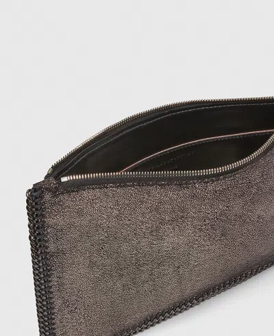 Stella Mccartney Falabella Metallic Zip Pouch