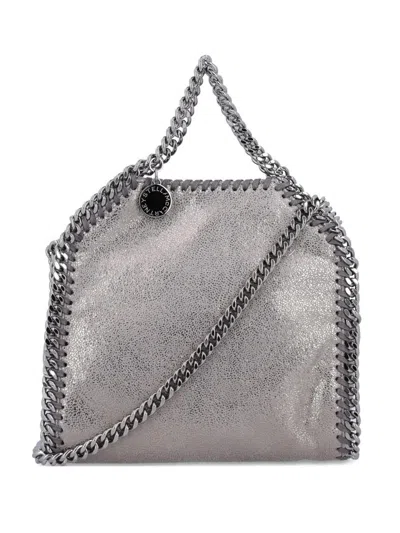 Stella Mccartney Falabella Micro Shoulder Bag In Gray