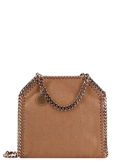 Stella Mccartney Falabella Micro Shoulder Bag In Pecan