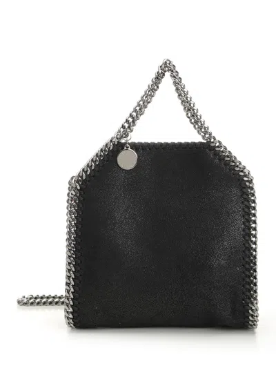 Stella Mccartney Falabella Micro Tote Bag In Black