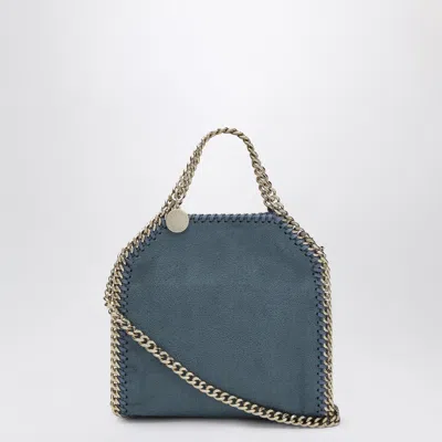Stella Mccartney Falabella Micro Tote Bag In Vegan Leather Blue