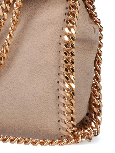 Stella Mccartney Falabella Micro Tote Bag In Sand