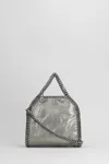 Stella Mccartney Falabella Micro Tote In Grey Polyester In Gray