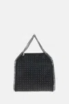 Stella Mccartney Falabella Studded Chain-trim Vegan Leather Tote Bag In Black