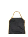 Stella Mccartney Falabella Tiny Chain-link Tote Bag In Black