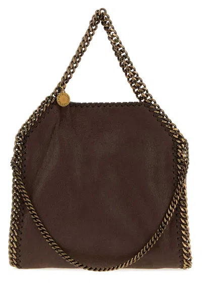 Stella Mccartney Mini Shaggy Deer Falabella Handbag In Brown
