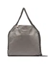 Stella Mccartney Mini 'falabella' Tote Handbag With Chain In Grey