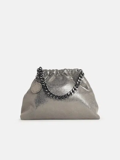 Stella Mccartney 'falabella' Mini Bag In Silver Eco Leather