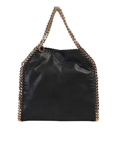 Stella Mccartney 'falabella Mini' Black Handbag With Handle And Chain Shoulder Strap