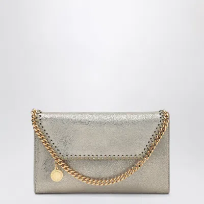 Stella Mccartney Falabella Mini Chain Wallet In Metal