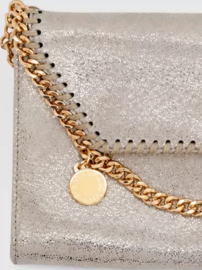 Stella Mccartney Falabella Mini Clutch Bag In Neutral
