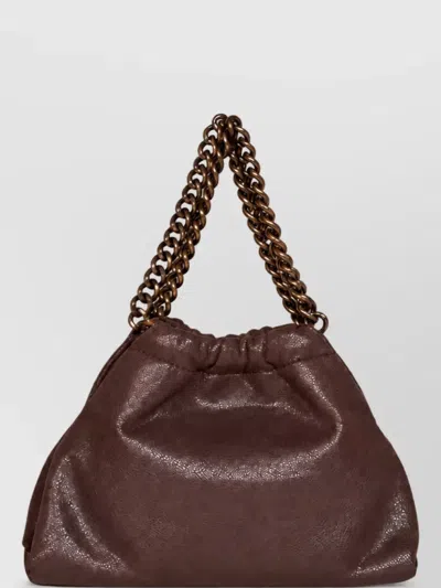 Stella Mccartney Falabella Mini Clutch Bag In Brown