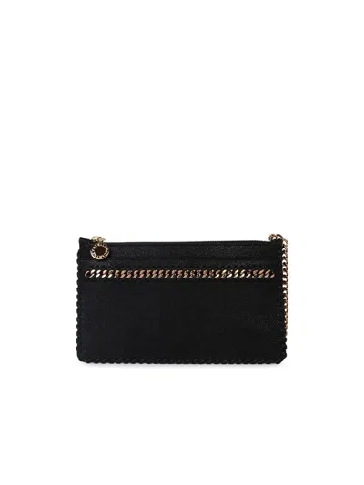Stella Mccartney 'falabella' Mini Clutch Bag In Black Recycled Polyester