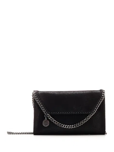 Stella Mccartney Falabella Chain Crossbody Bag In Black