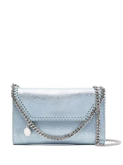 Stella Mccartney Falabella Wallet Crossbody Bag In Blue