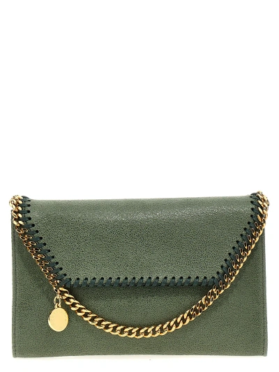 Stella Mccartney Falabella Mini Crossbody Bag In Green