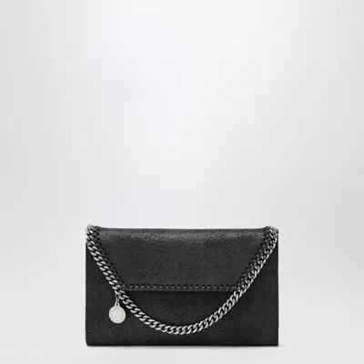 Stella Mccartney Falabella Mini Crossbody Wallet Bag In Black
